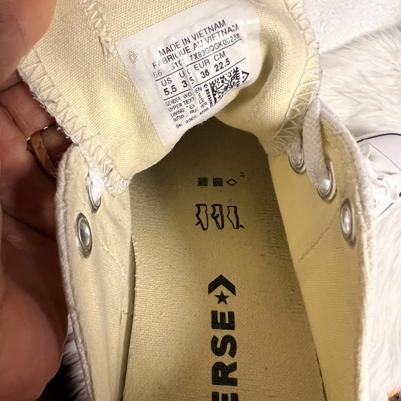 Converse All Star White Canvas Shoes - Picture 7 of 10